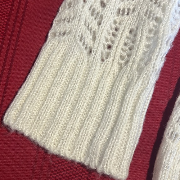 Roz & Ali Women’s sweater - cream and silver glitter - Picture 6 of 11